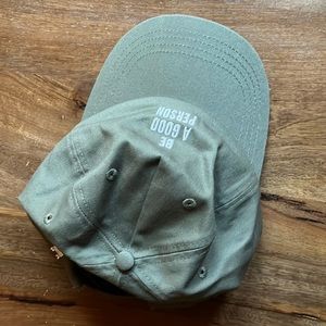 Unisex baseball hat - olive green - Be a Good Person